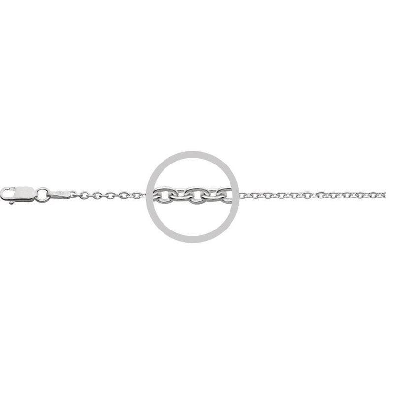 70cm Sterling silver cable chain