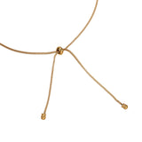 clever gold adjustable necklace 