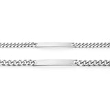 couples engraved steel id bracelets