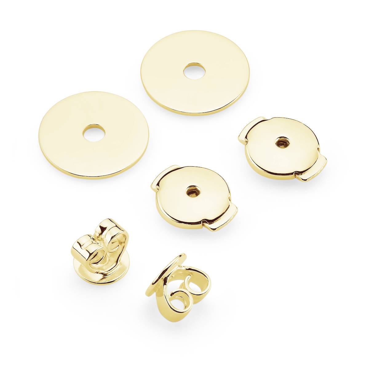 gold earring back set