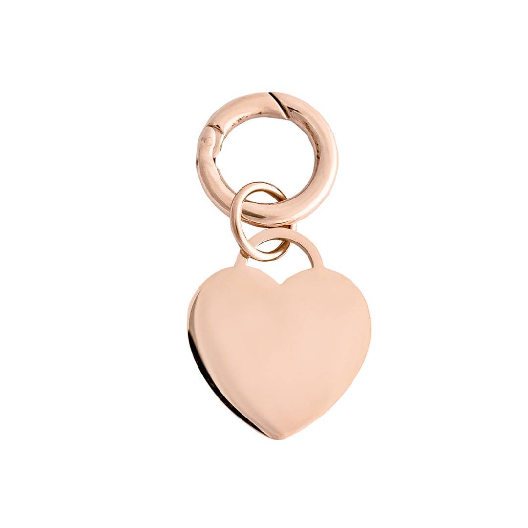 rose gold heart pet tag