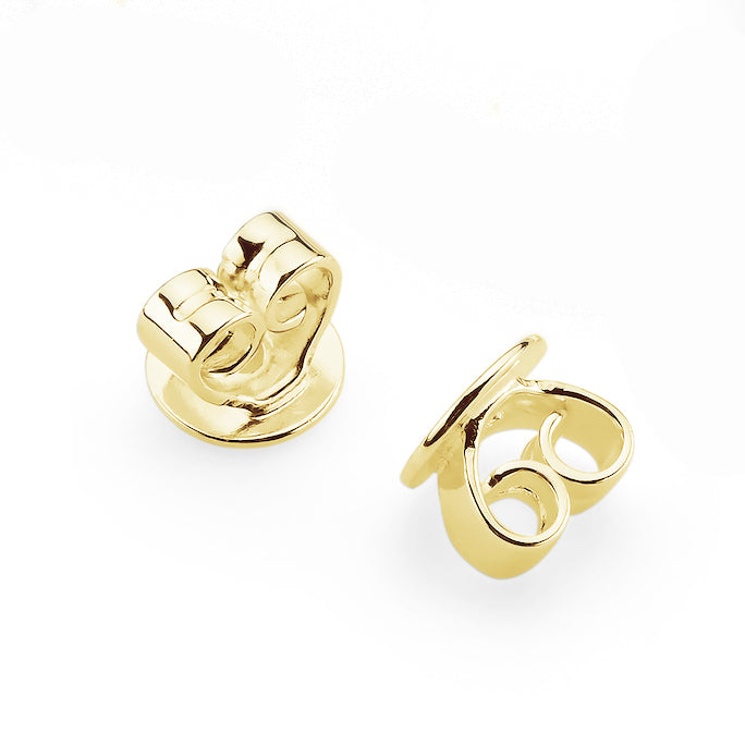 deluxe gold butterfly earring backs