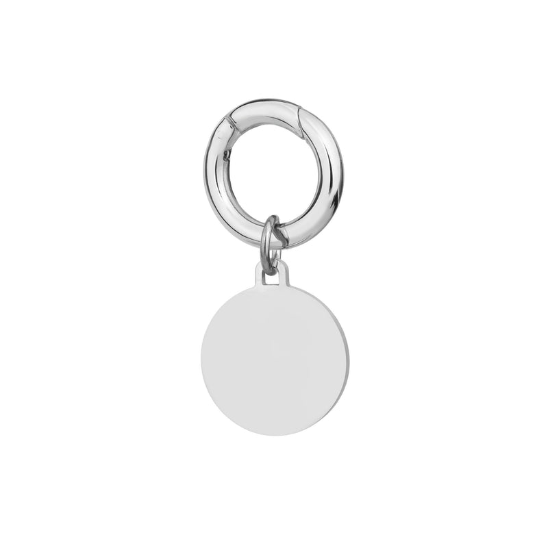 deluxe round disc pet id tag add engraving now 