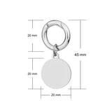 deluxe small disc pet id tag add engraving 