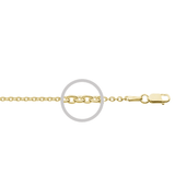 detail of link yellow gold 70cm chain