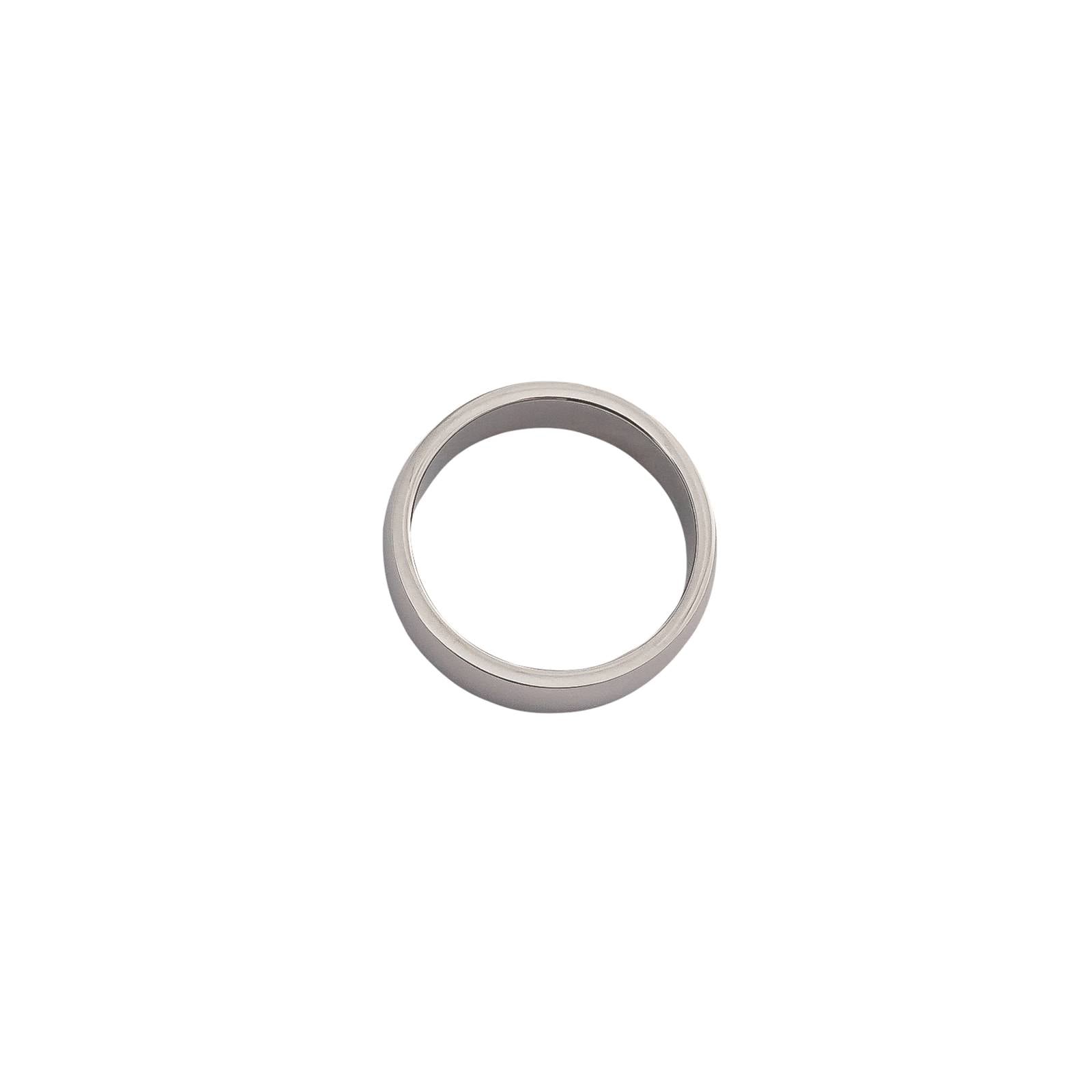 Engraved mens jewellery steel ring