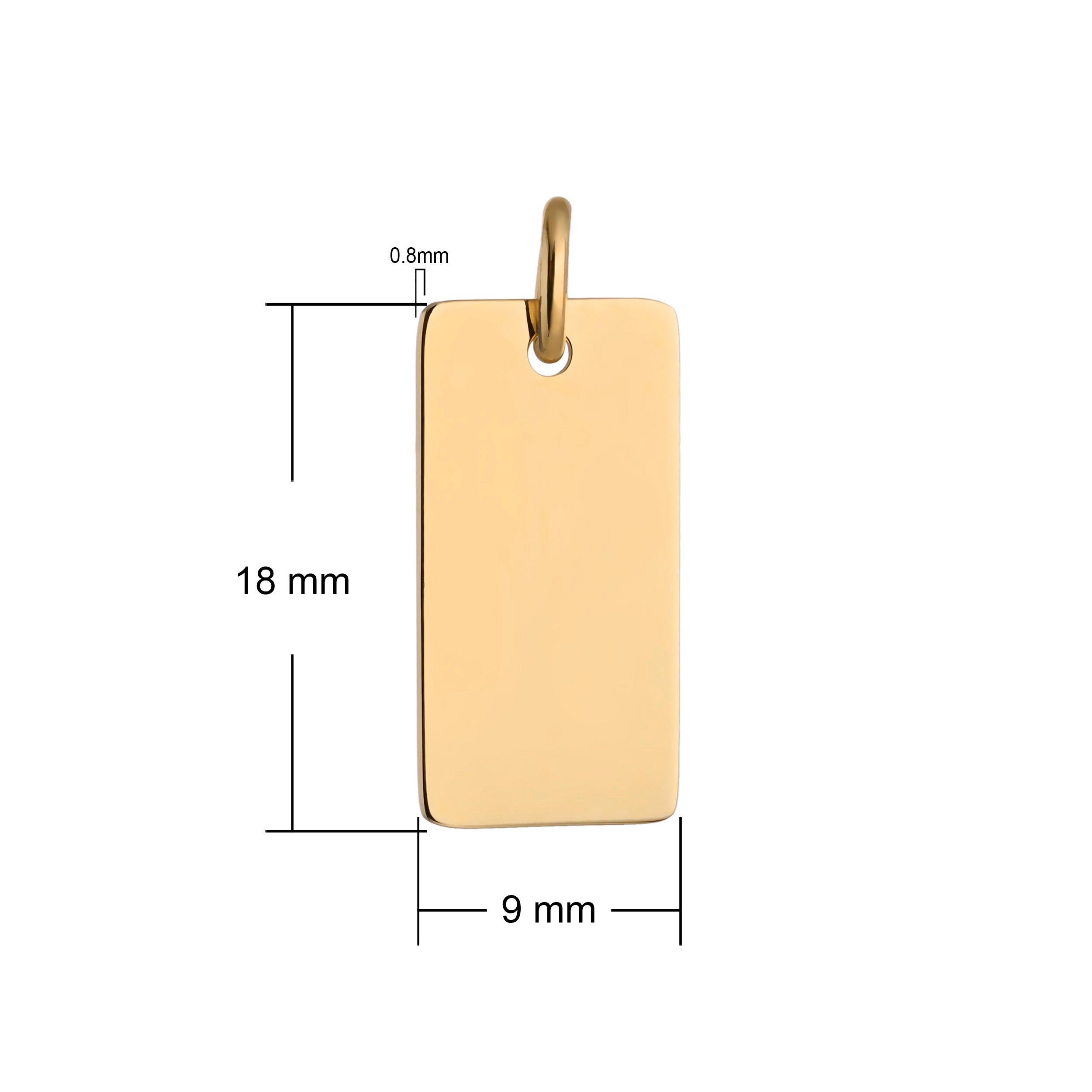 personalised-9ct-gold-bar-pendant 18mm high
