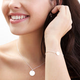 Suspended Disc Bracelet