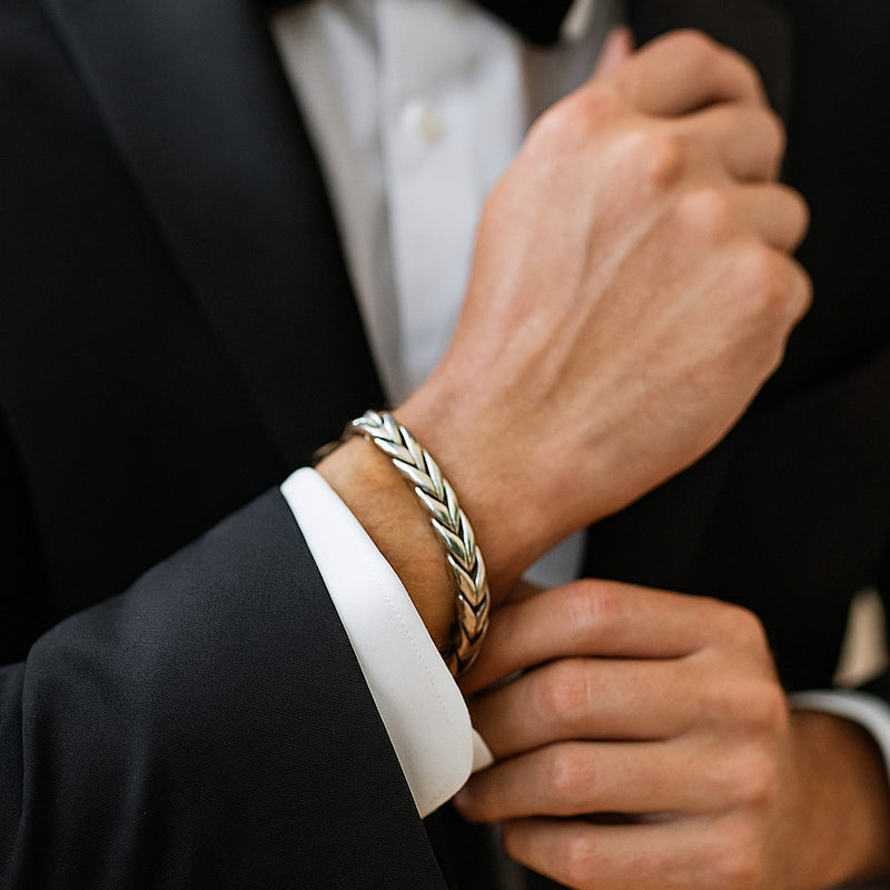 gift for groom mens  Byzantine Chain Bracelet 