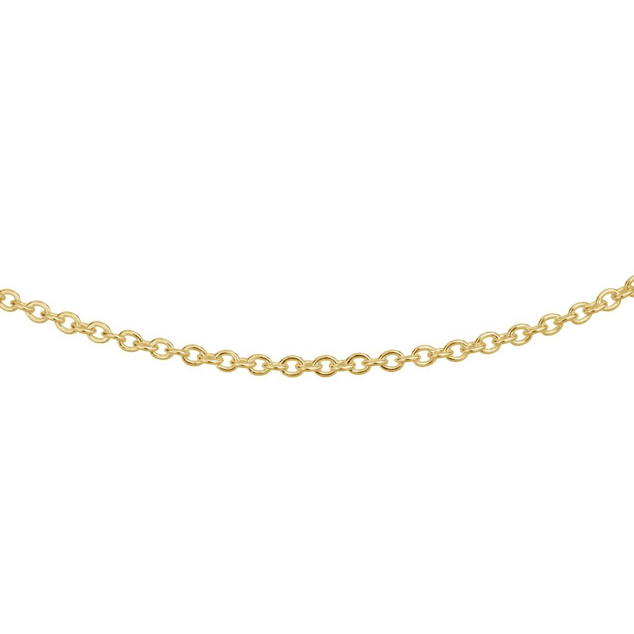 gold cable chain link detail