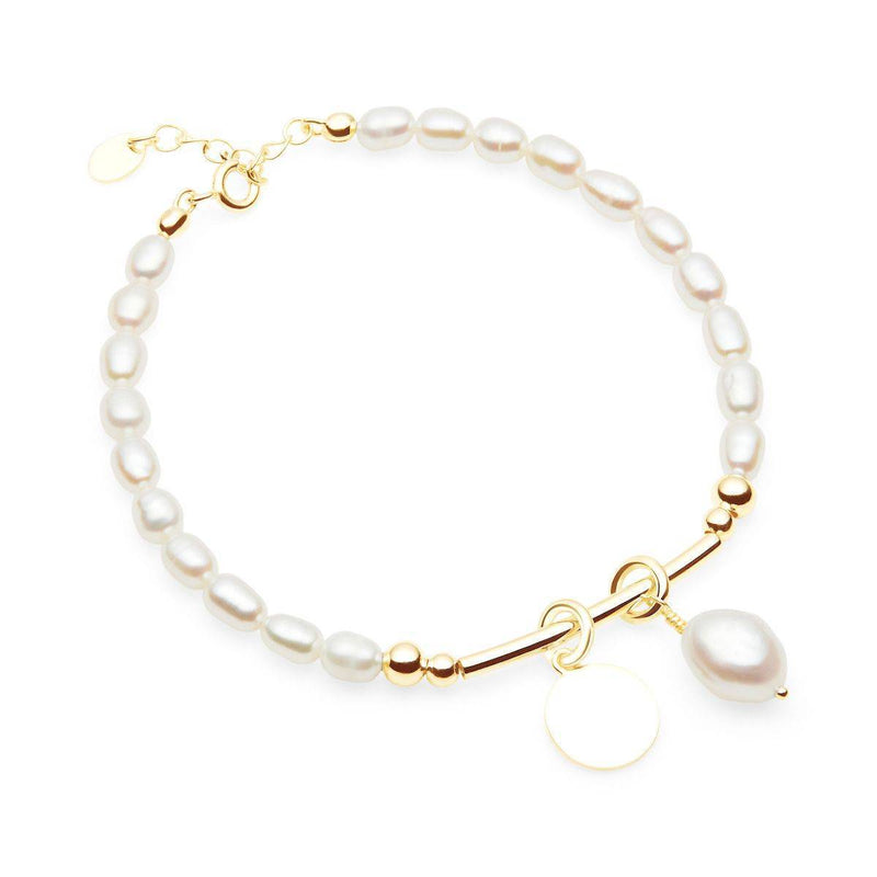 pearl and gold vermeil bracelet