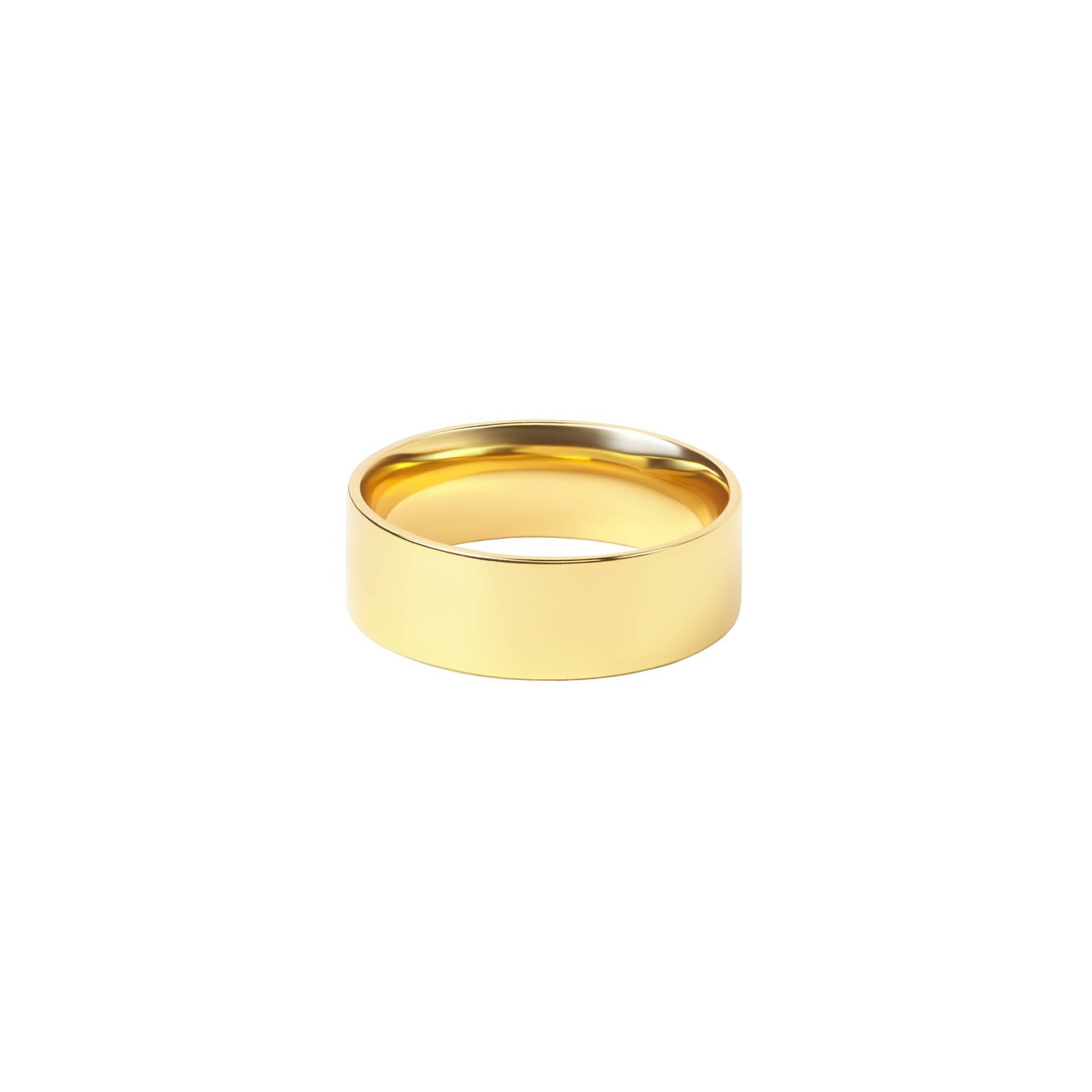 gold vermeil statement band ring