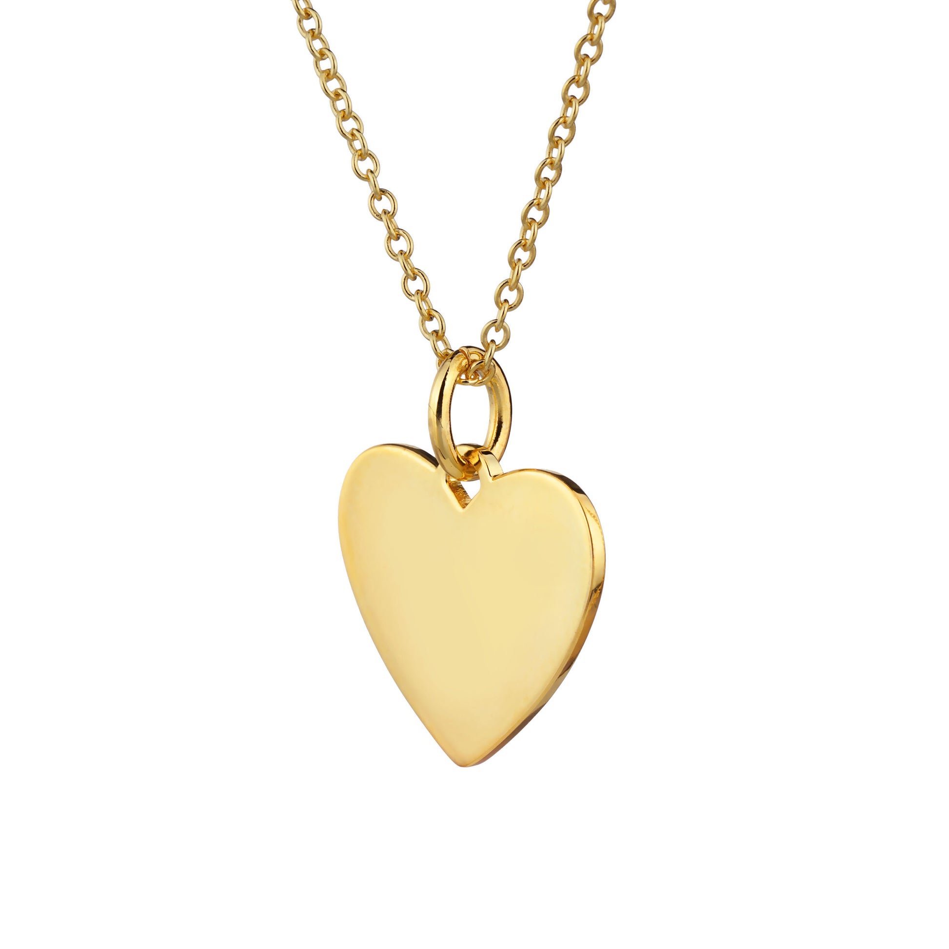 personalise this gold heart necklace