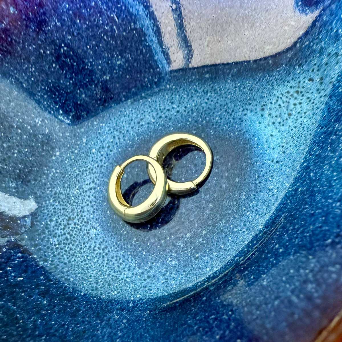 Petite Concave Hoop Earrings