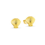 Seashell and Starfish Stud Earrings