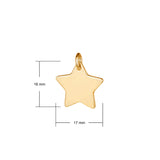 Yellow Gold Star Necklace