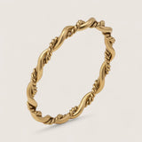 Twisted Rope Ring - Silver or Gold