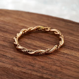 Twisted Rope Ring - Silver or Gold