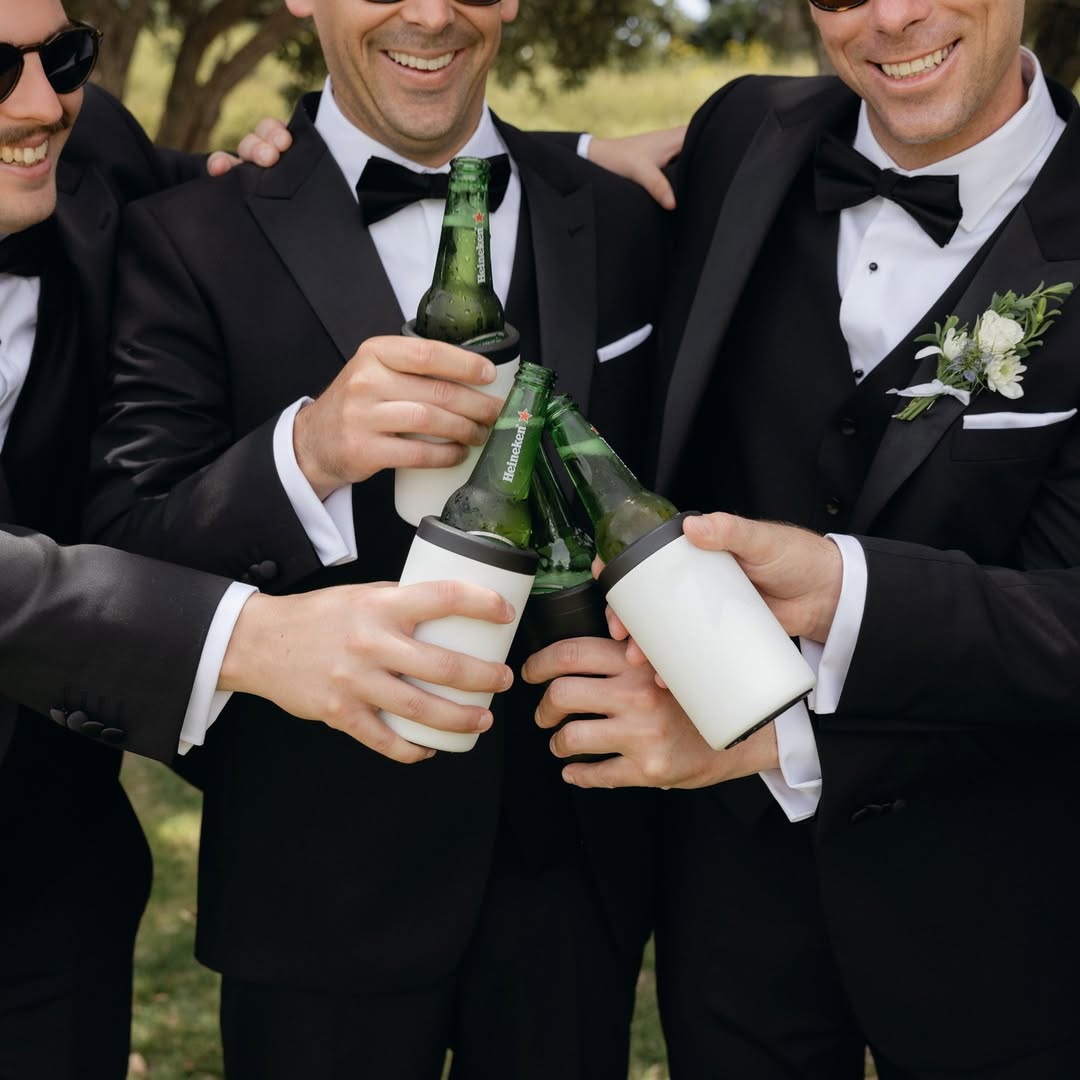groomsmen gift huski beer cooler engraved