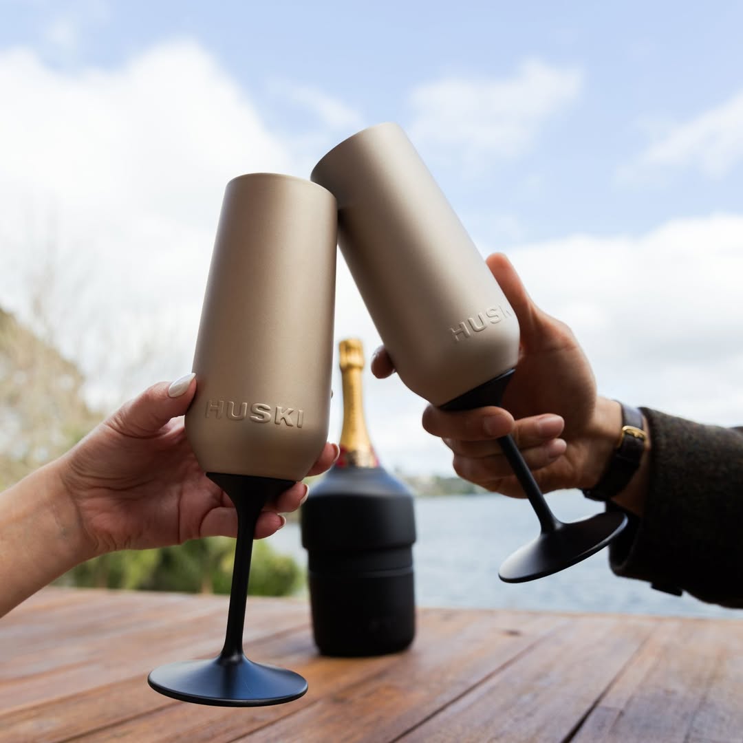 Engraved Huski Champagne Flute