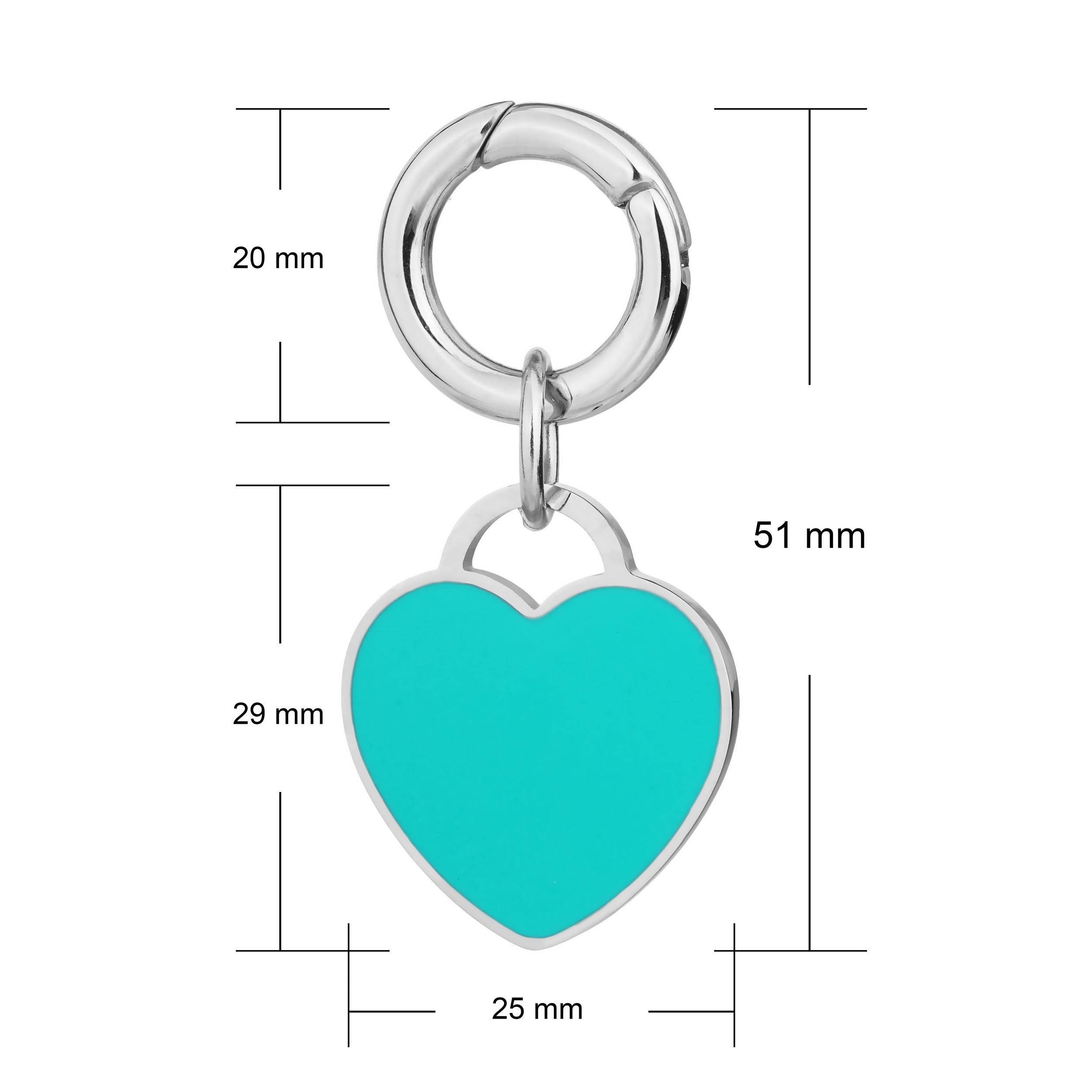 large deluxe pet heart tag dimensions