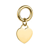 engrave this gold large heart pet tag