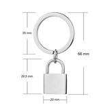 lock keyring personalised