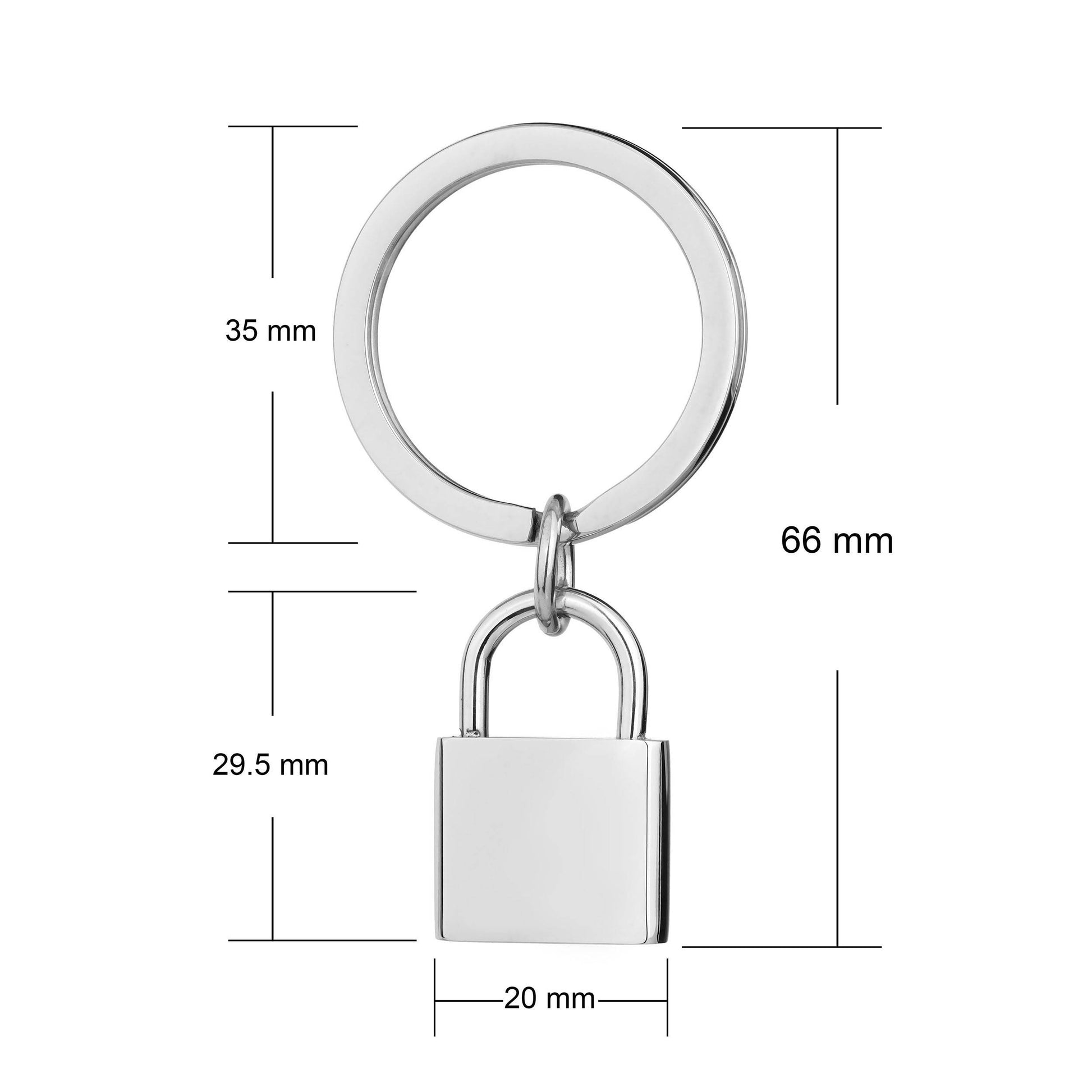 lock keyring personalised