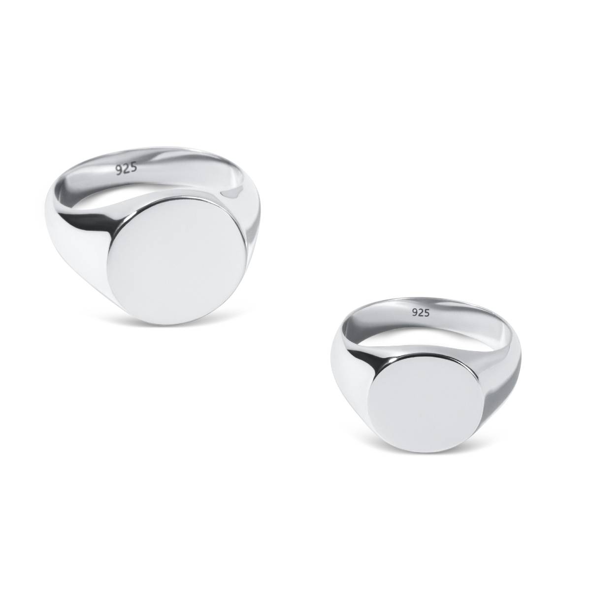 mens and womens signet rings