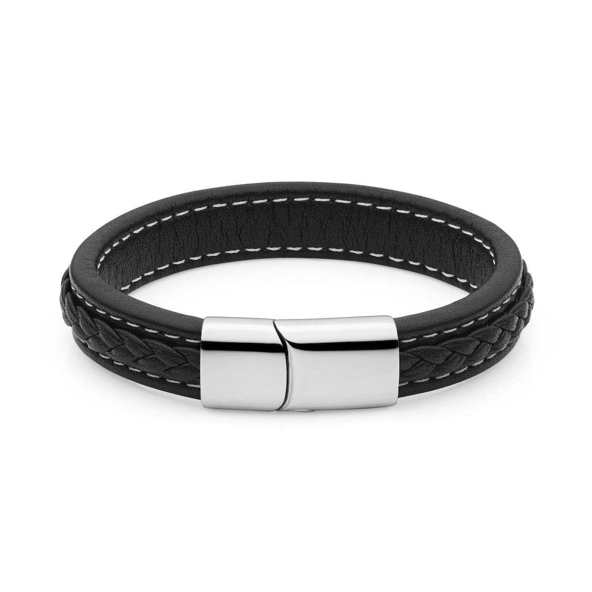 mens leather bracelet engraved