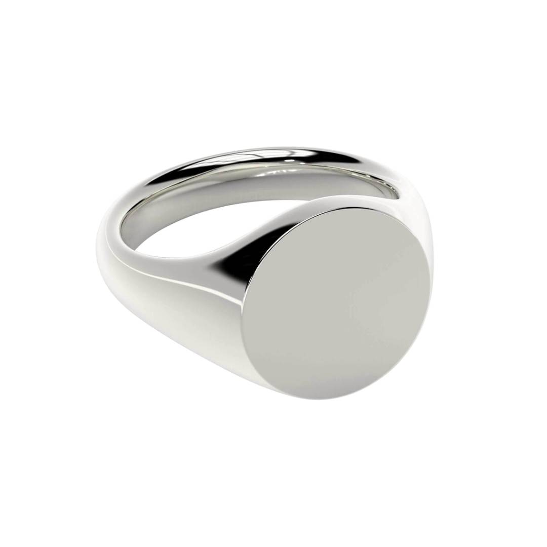 mens sterling silver signet ring