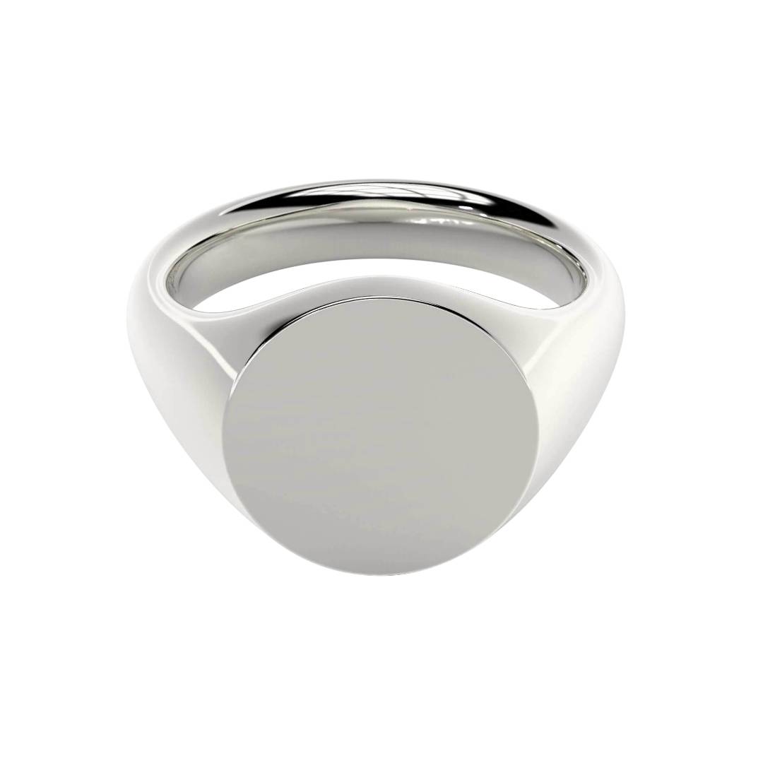 mens sterling silver signet ring engraving design