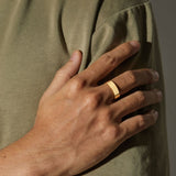 Gold Statement Band Ring