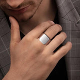 17mm wide sell signet ring 