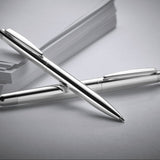 personalised these otto hutt sterling silver pens design 02 - available in ballpoint or fountain pen
