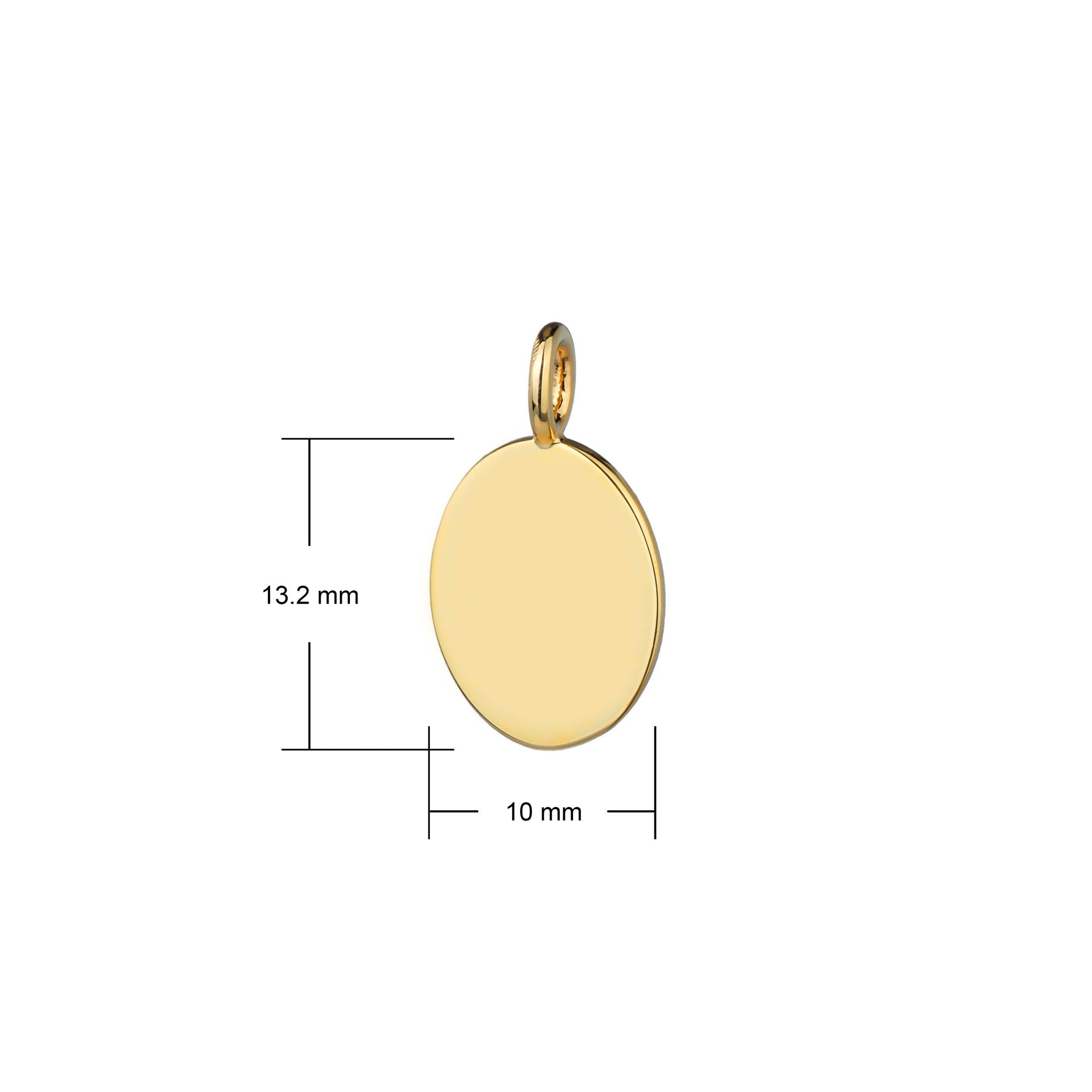 oval pendant dimensions