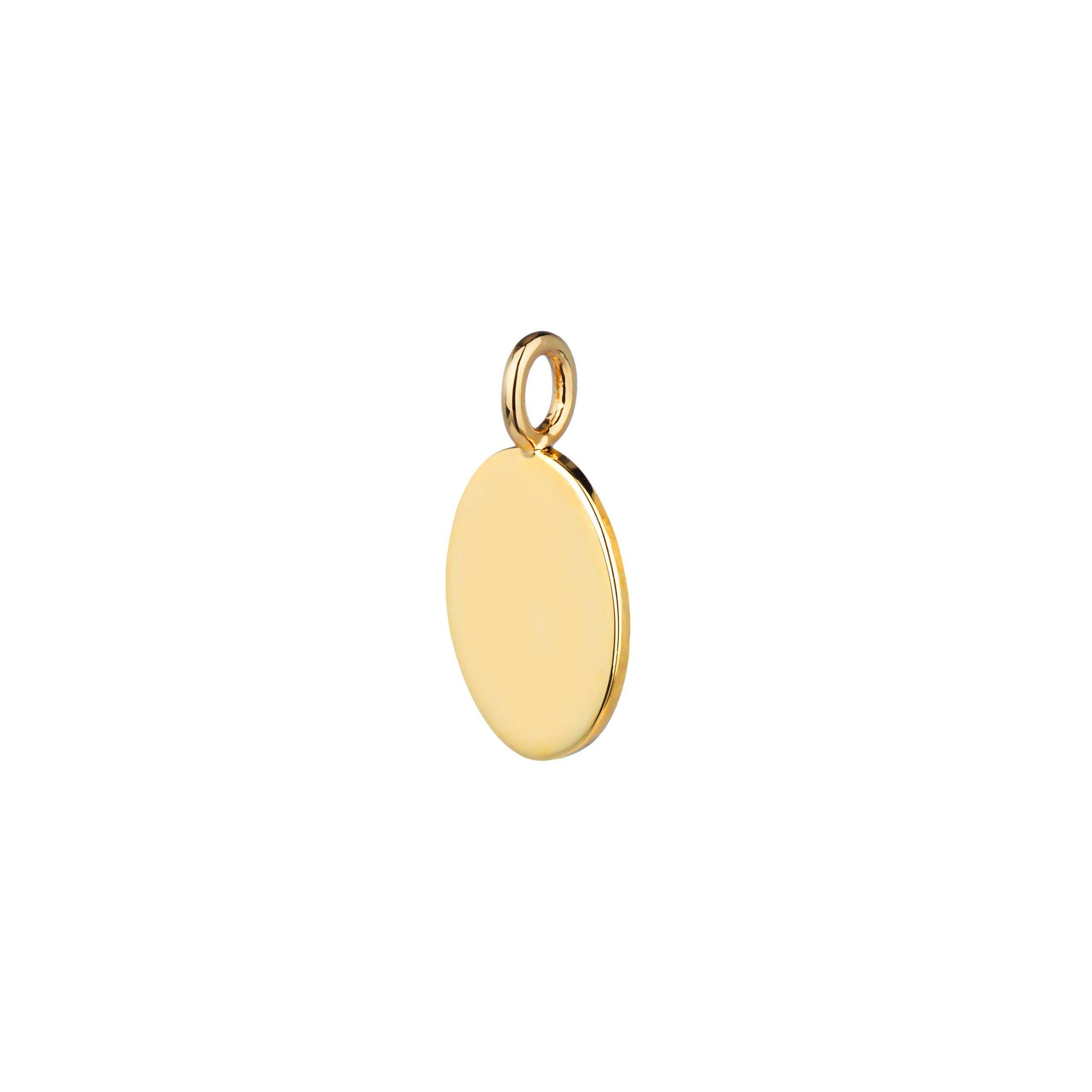 oval pendant side view