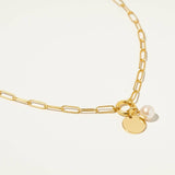 Paperclip Chain Charm Necklace