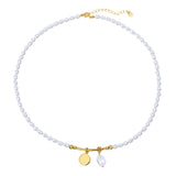 Pearl Necklace With Gold Vermeil Detail