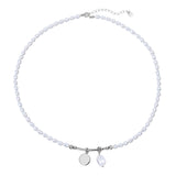 Pearl Necklace With Sterling Silver Detail
