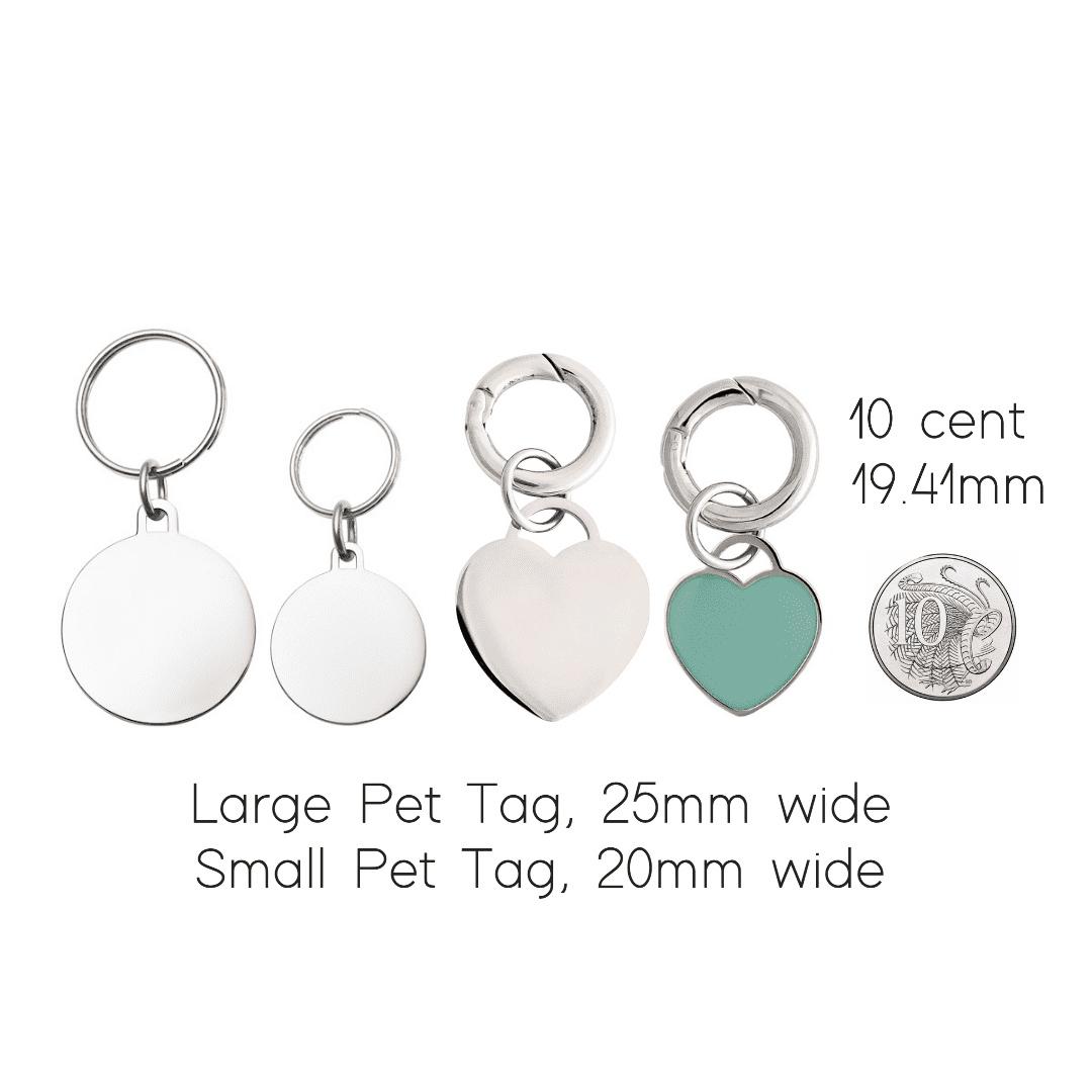 engraved pet tag for comparison