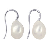 Luna Freshwater Baroque Pearl Drop earrings with sterling silver hooks