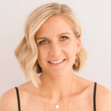 Rose Gold Mini Disc Hoop Earrings