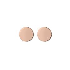 rose gold disc earring