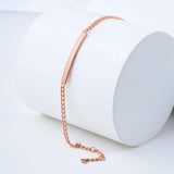 ose gold bar bracelet can be engraved front or back