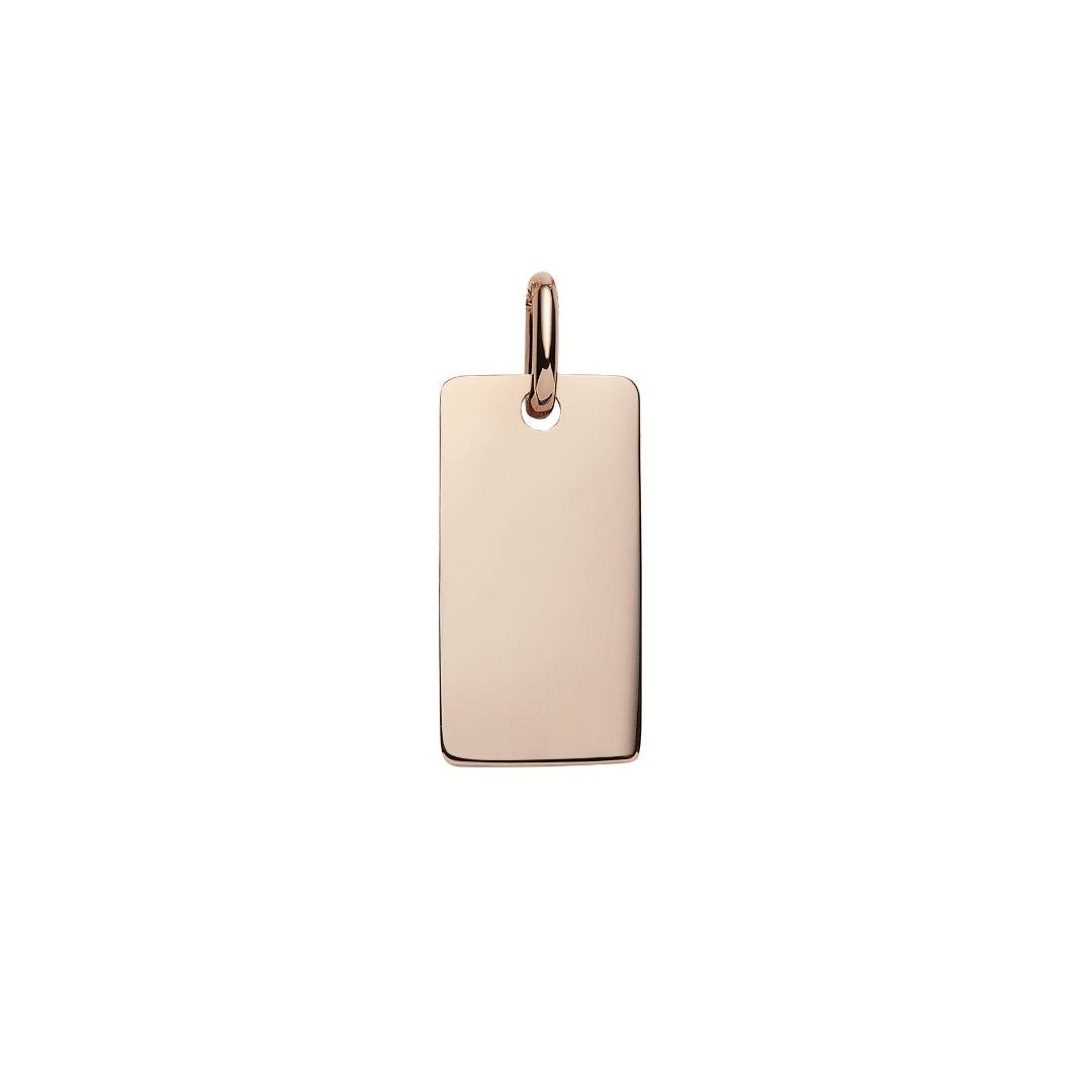 rose gold bar pendant