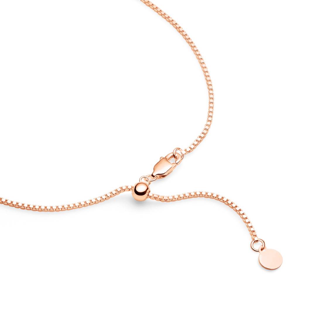 rose gold box sliding chain