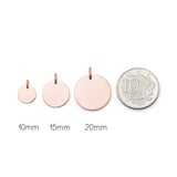 Rose Gold Disc Necklace