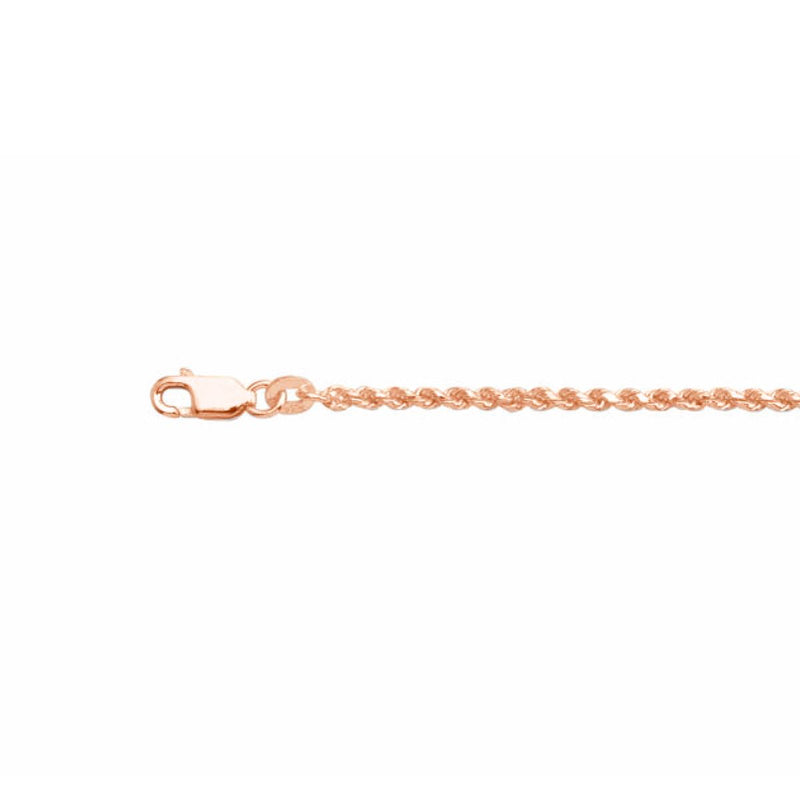 rose gold french rope bracelet