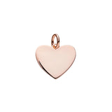 rose gold heart pendant to engrave